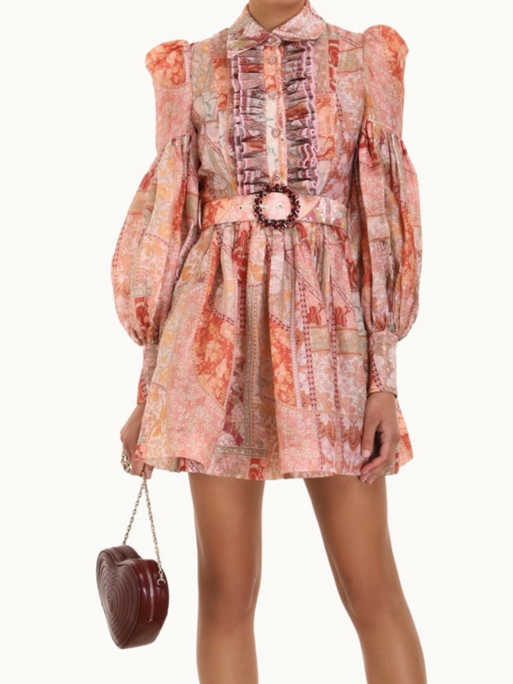 Zimmermann Kaleidoscope Tuxedo Frill minidress🥭🥭